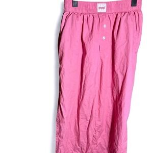 Poppi x Target Pink Soda Pajama Lounge Pants Womens XS Elastic Waist Button Fly